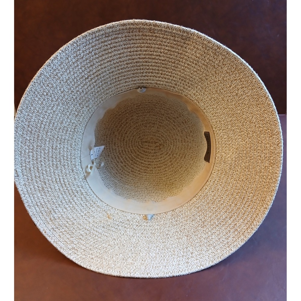 FURTALK Womens Straw Sun Hat Wide Brim Beach Summer Bow Cap Beige Large - Picture 7 of 8